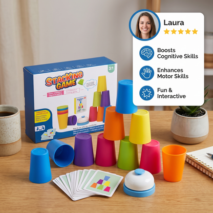 Montessori Cup Stacking Game
