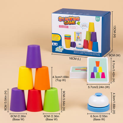 Montessori Cup Stacking Game