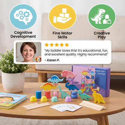 Montessori Dinosaur Stacking Game