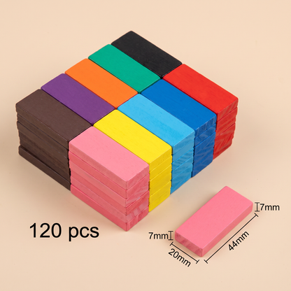 Montessori Wooden Domino Stones