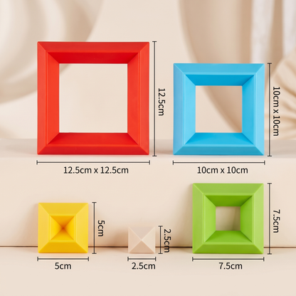 Montessori Pyramid Building Block Toy