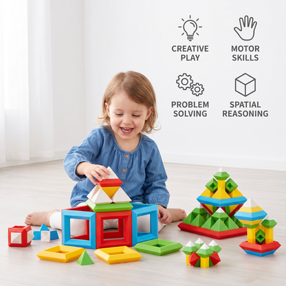 Montessori Pyramid Building Block Toy