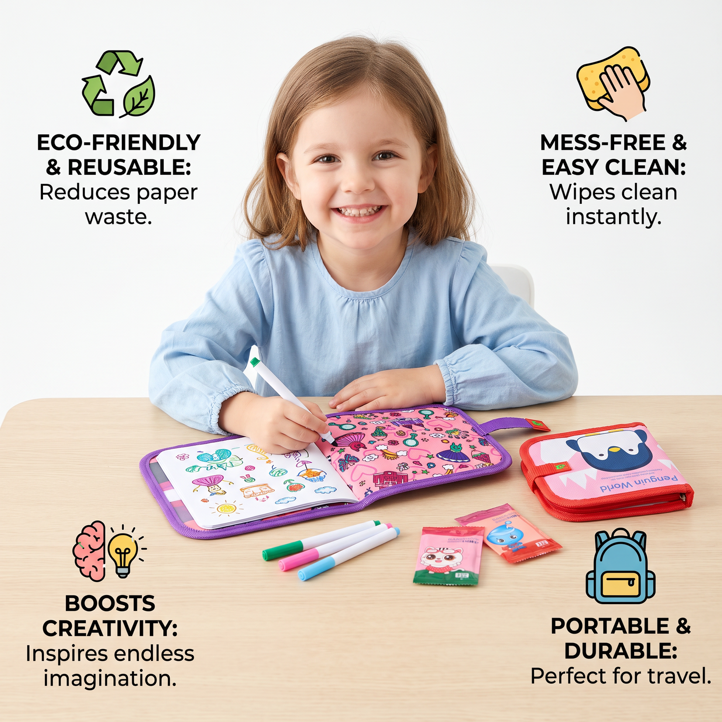 Reusable Children's Drawing Book
