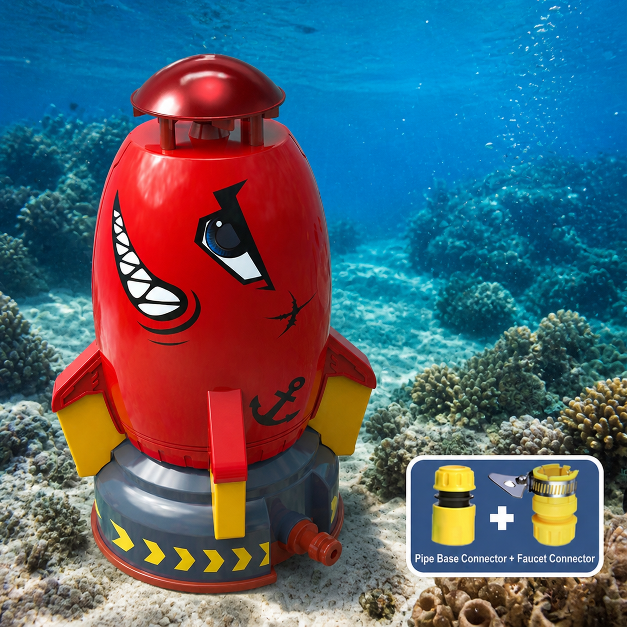Rocket-shaped Water Sprinkler Toys for Children