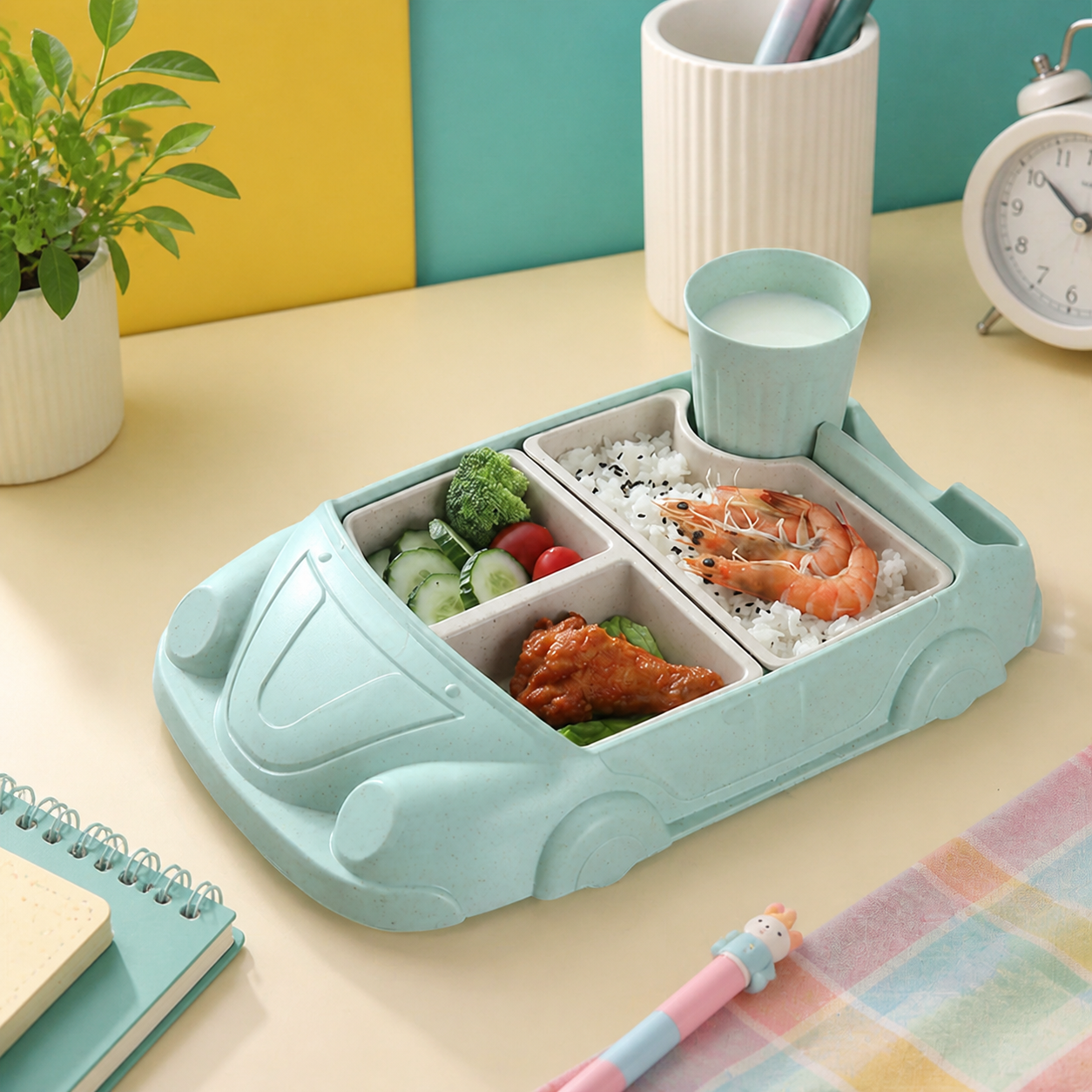 Kids Dinnerware Set in Car Design