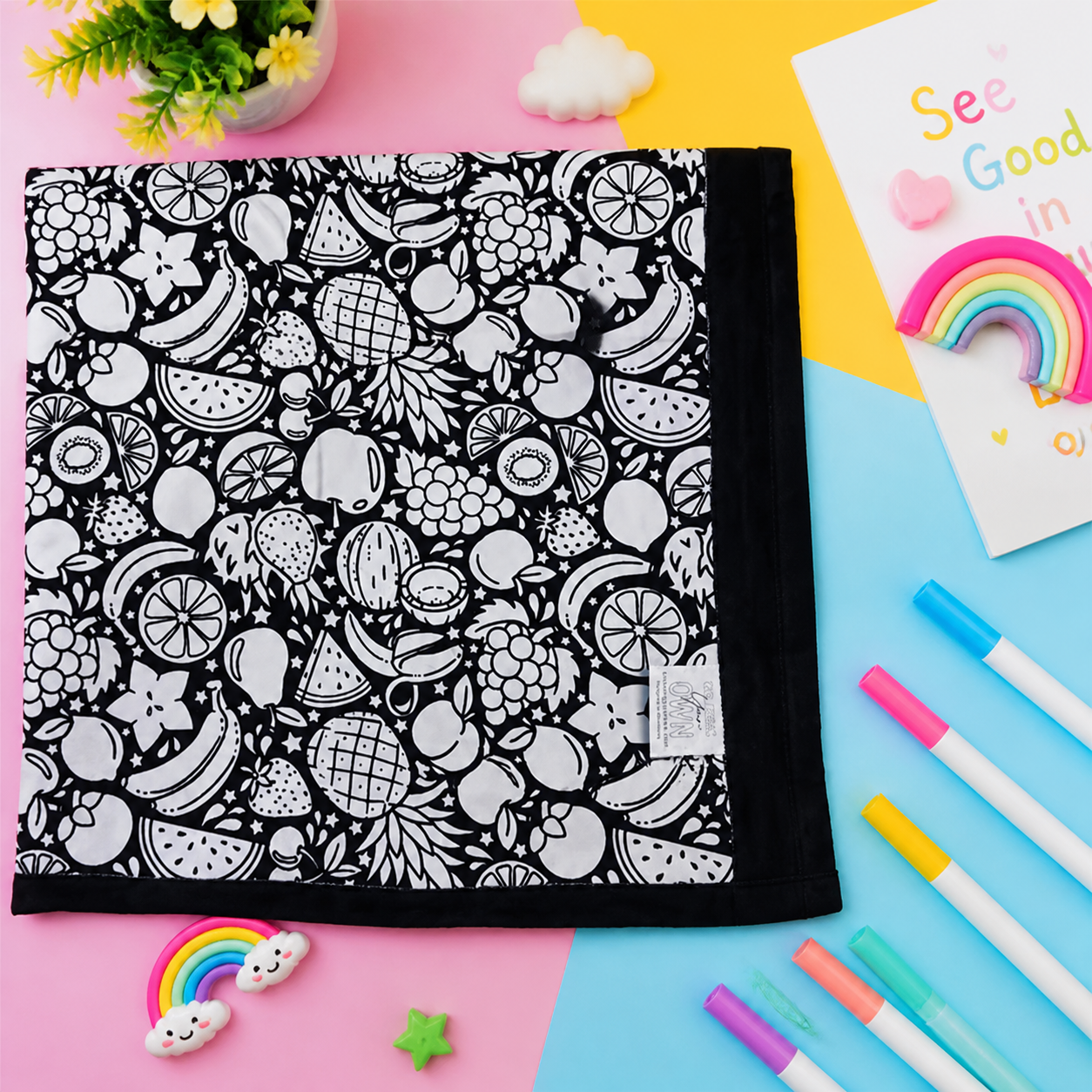 DIY Colouring Blanket for the whole family