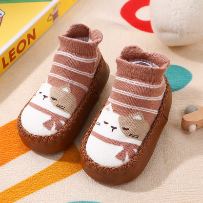 Baby Breathable Sock Shoes – Non-Slip Soft Sole Walking Socks for Infants & Toddlers