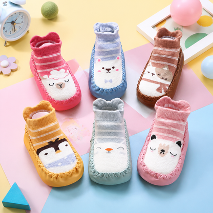 Baby Breathable Sock Shoes – Non-Slip Soft Sole Walking Socks for Infants & Toddlers