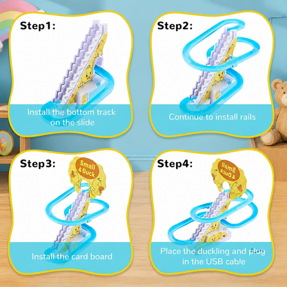 Duck Slide Roller Coaster Fun