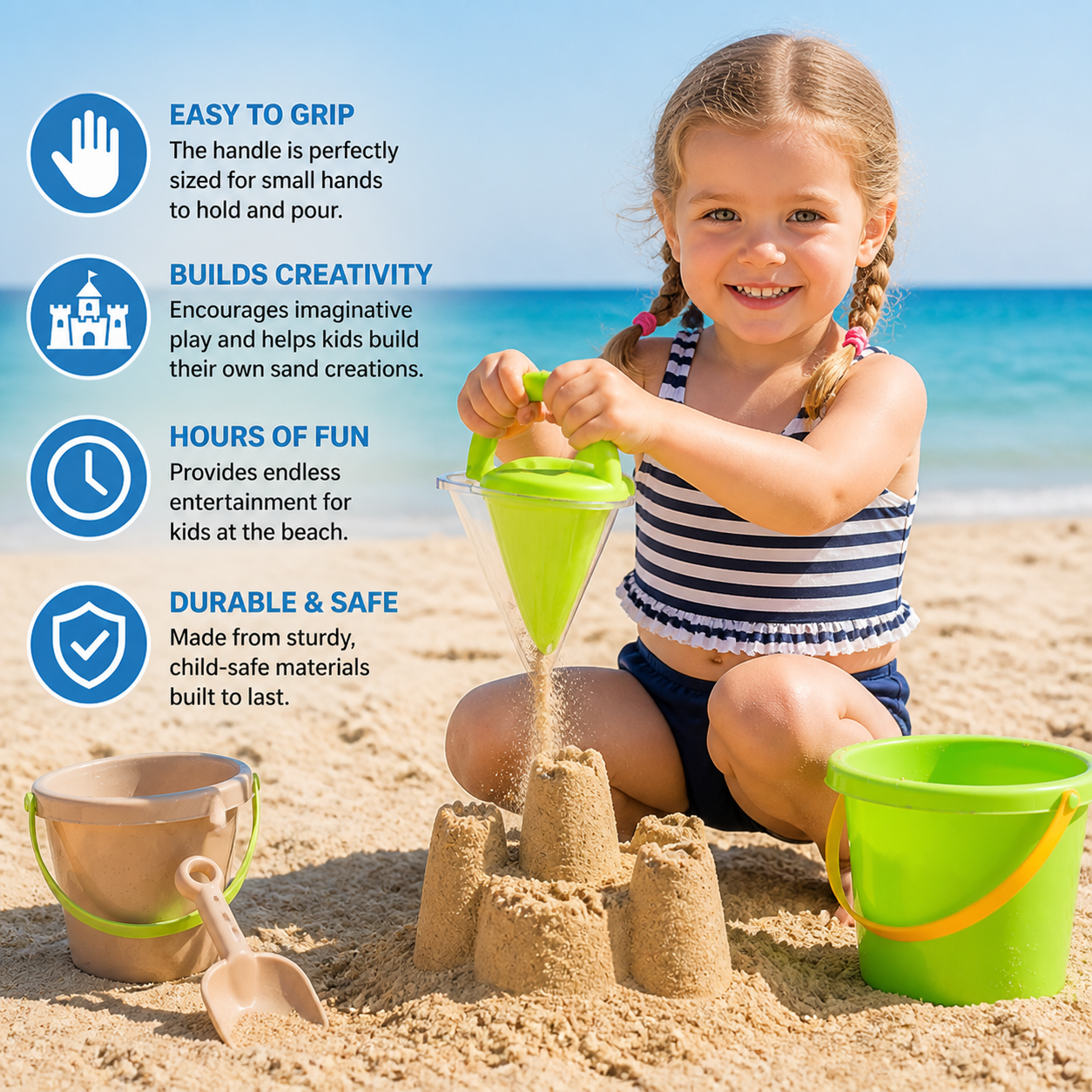 Kids Beach Sand Funnel Toy