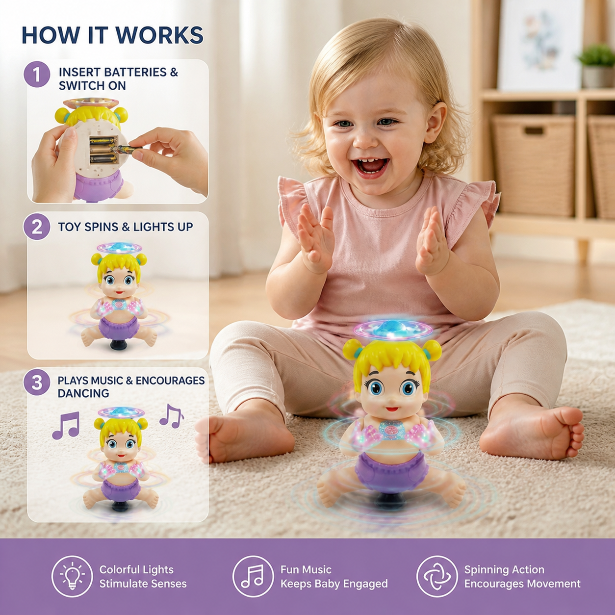 360° Dancing Doll Toy