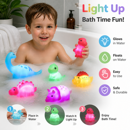 Ligth Up Dinosaur Bath Toy