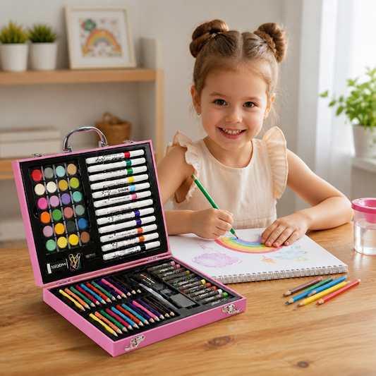 88-Piece Creative Art Case for Little Artists