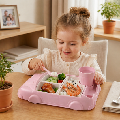 Kids Dinnerware Set in Car Design