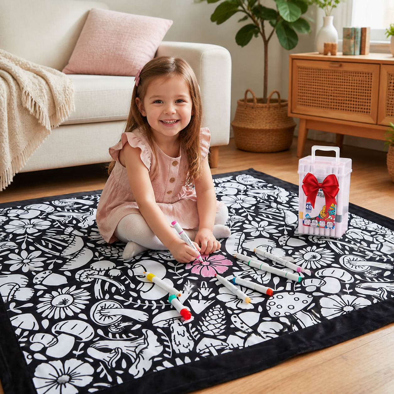 DIY Colouring Blanket for the whole family