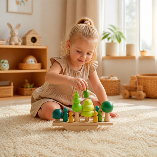 Montessori Wooden Seesaw Toy
