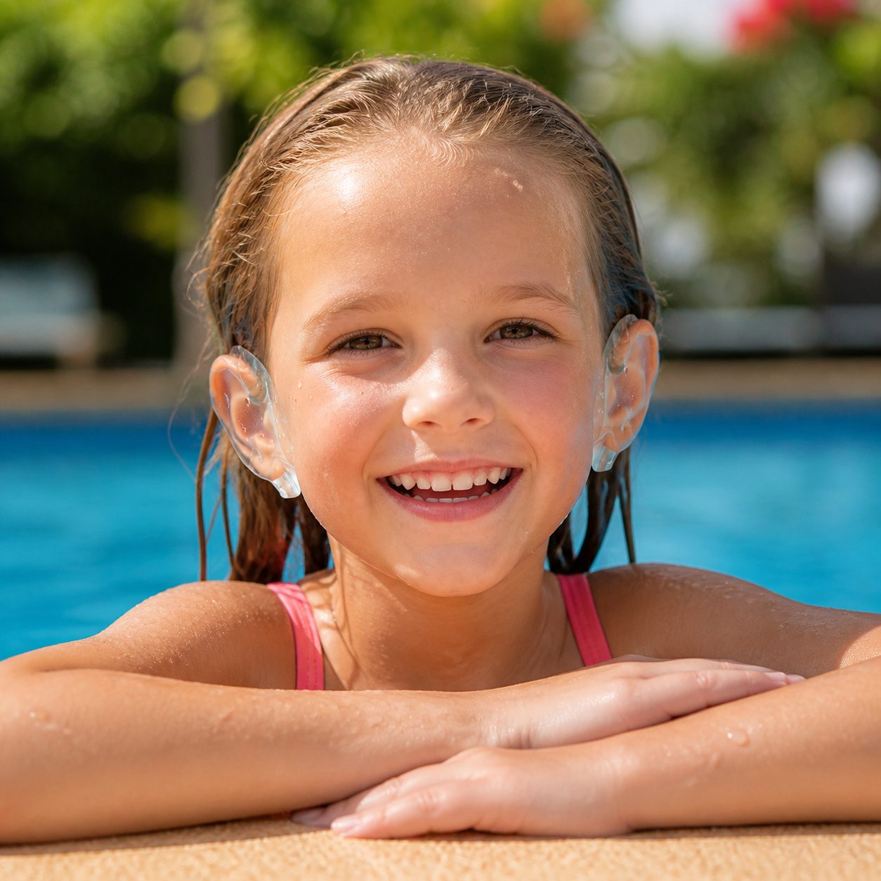 Waterproof ear protection film for children
