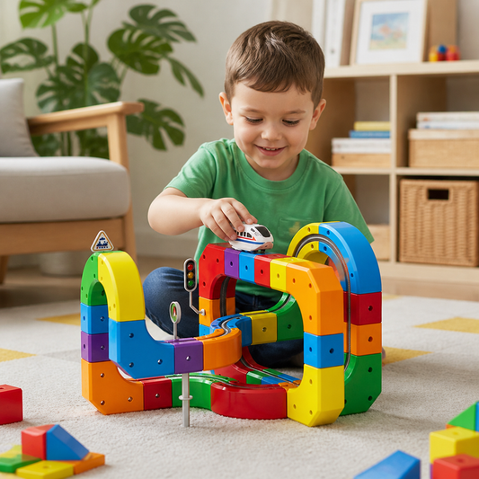Magic rail cube track kids toy