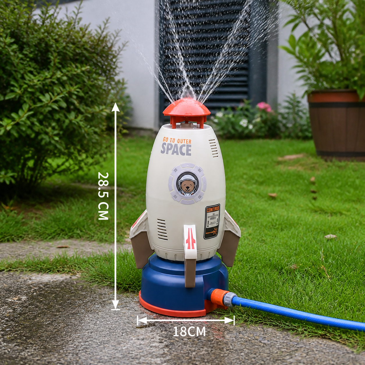 Rocket-shaped Water Sprinkler Toys for Children