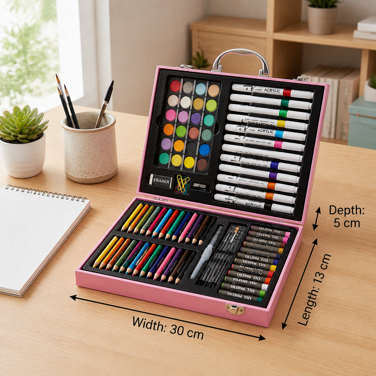 88-Piece Creative Art Case for Little Artists