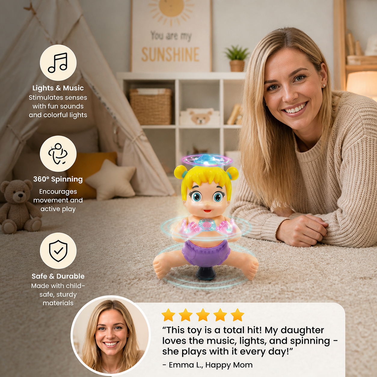 360° Dancing Doll Toy