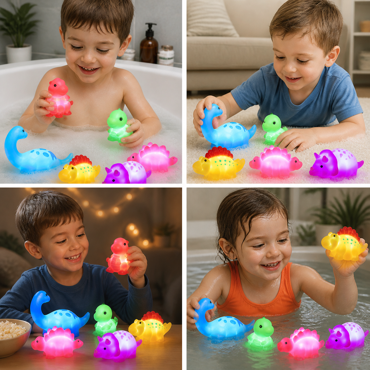 Ligth Up Dinosaur Bath Toy