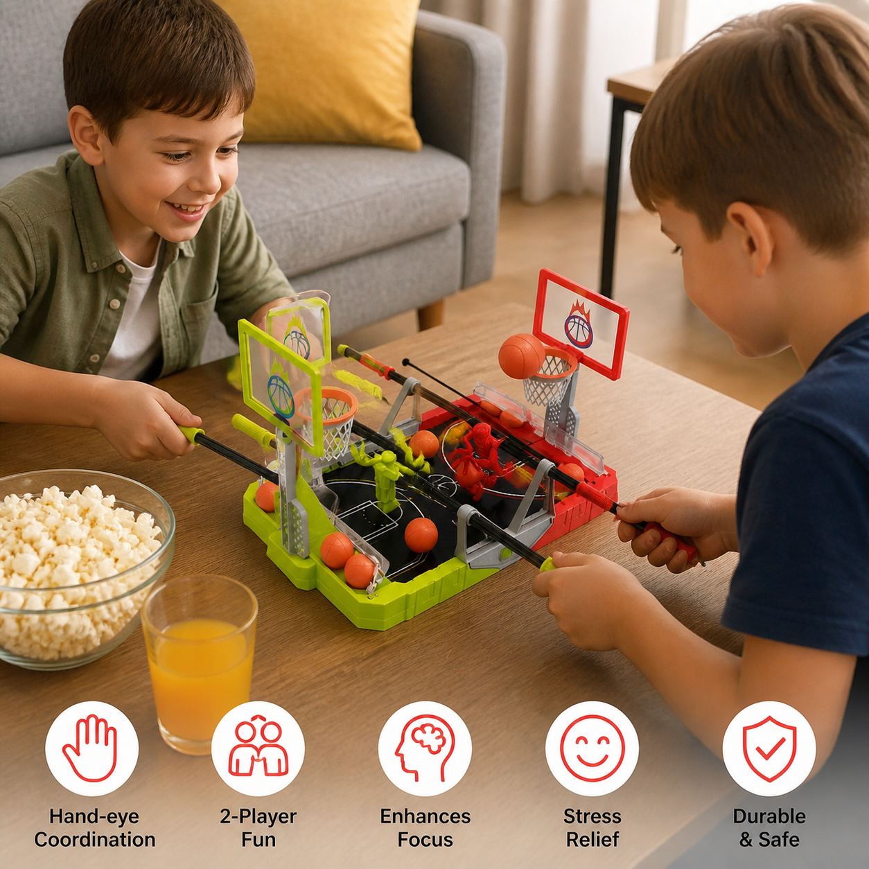 Mini Basketball Battle Game – 2-Player Tabletop Hoops Challenge