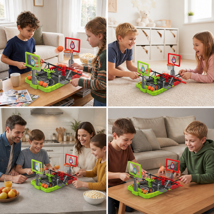 Mini Basketball Battle Game – 2-Player Tabletop Hoops Challenge