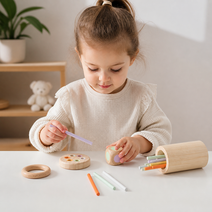 Montessori Color Wooden Stick Game