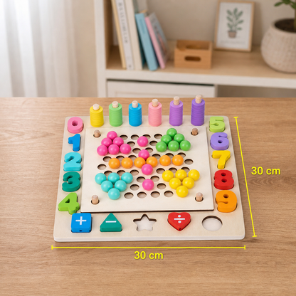 6-in-1 Montessori Wooden Fishing Game – Numbers, Colours & Fine Motor Skills Learning Toy for Kids