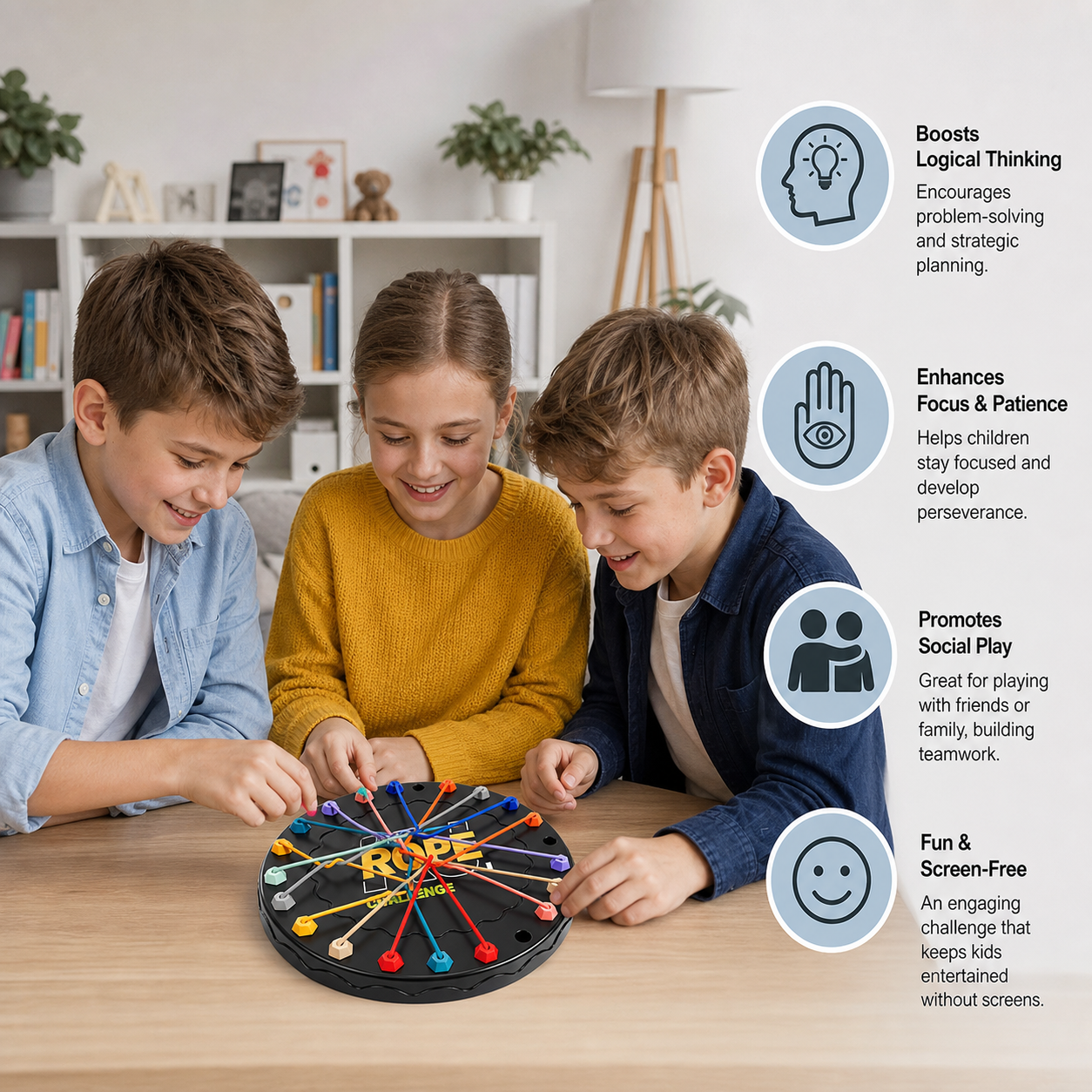Knot & Rope Logic Game – Thinking & Strategy Game for Kids