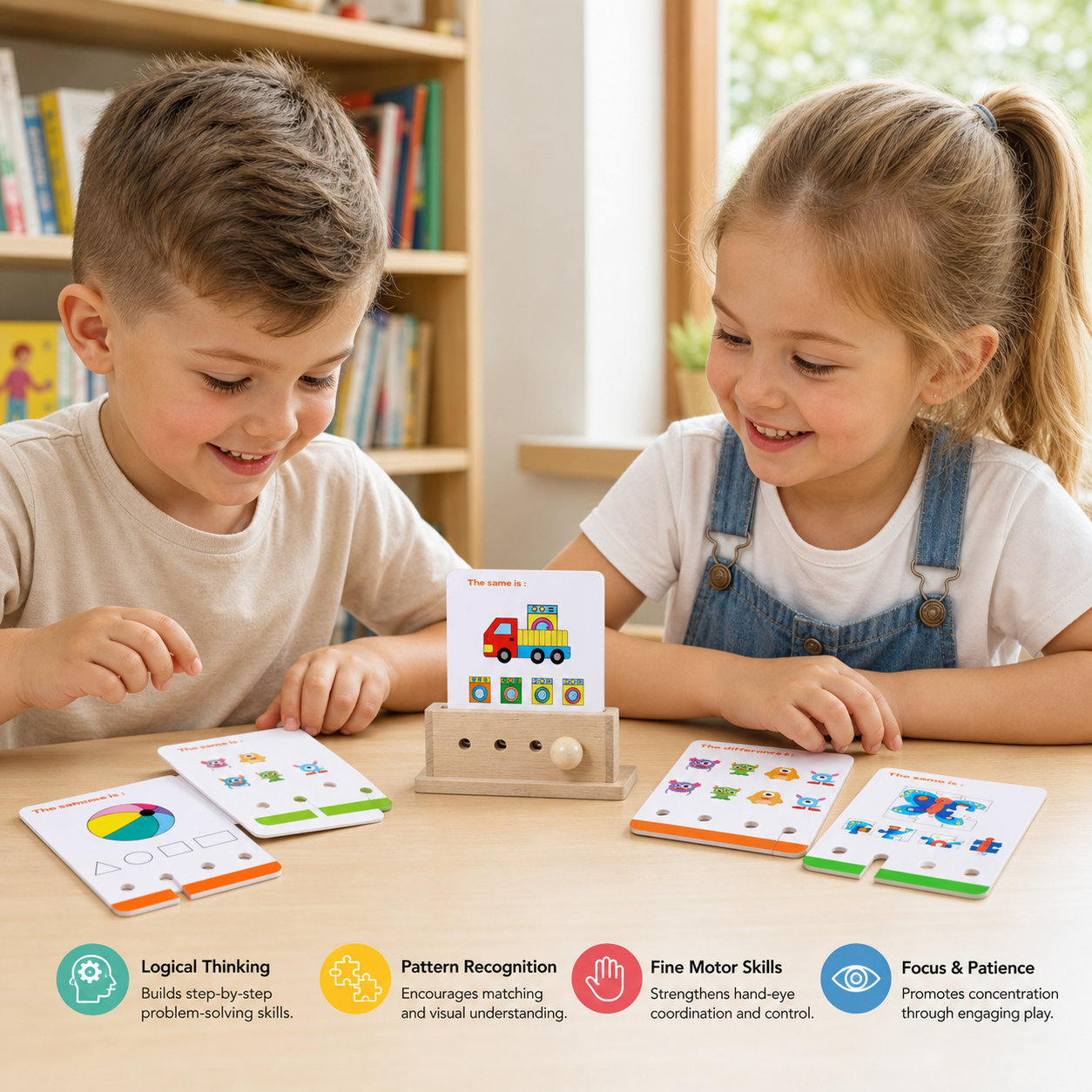 Wooden Logic Educational Unlocking Game for Kids - Preschool Skill Developement