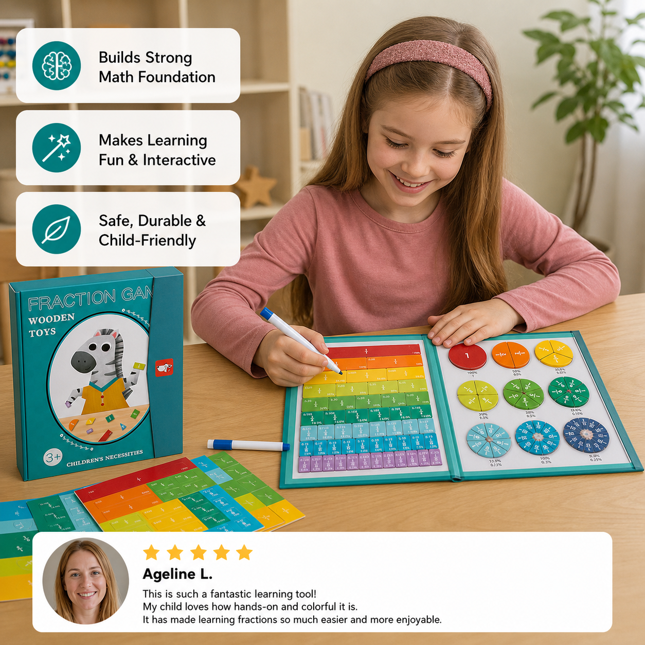 FractionFun - Interactive Learning Book