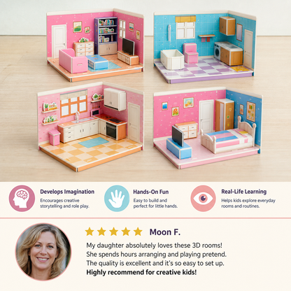 3D Room Puzzle – Create, Build, and Explore!