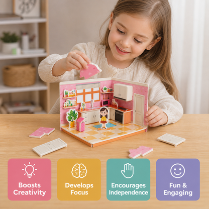 3D Room Puzzle – Create, Build, and Explore!