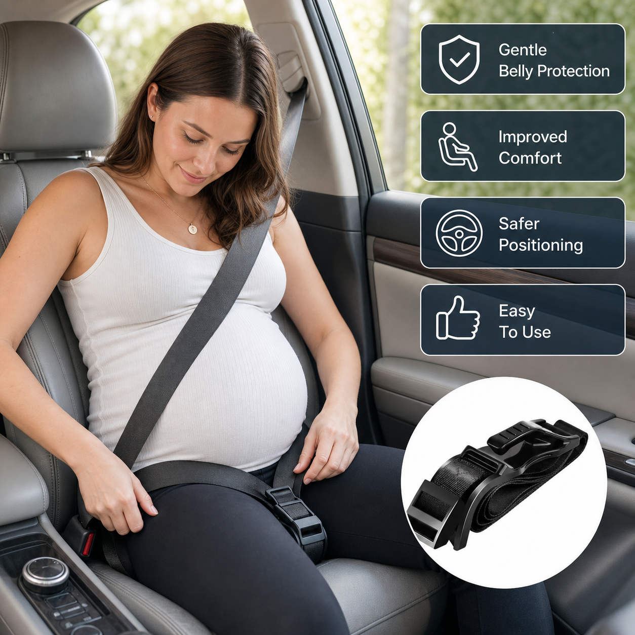 Pregnancy Safety Belt for Protecting the Belly