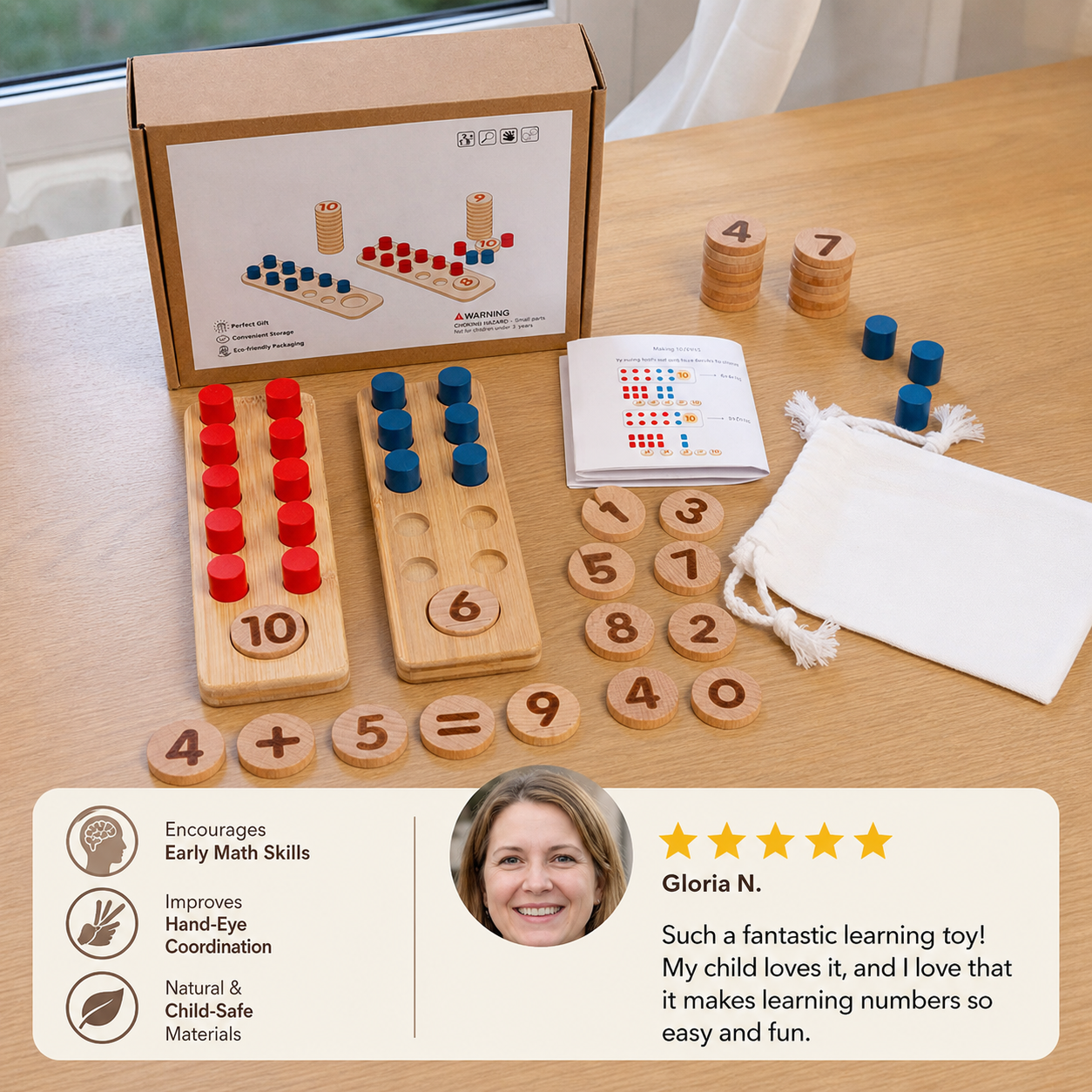 Learning to Count Made Easy - Wooden Toy
