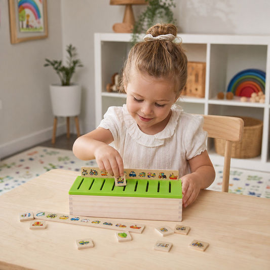 Montessori Wooden Sorting Box