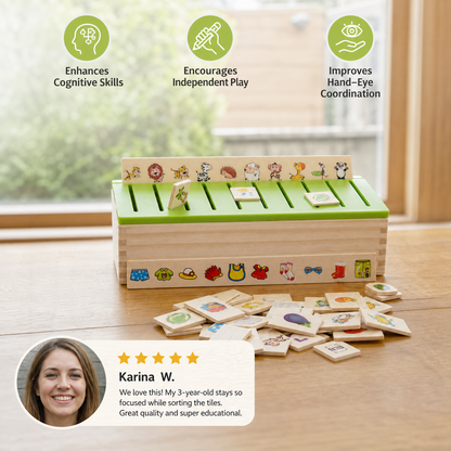 Montessori Wooden Sorting Box