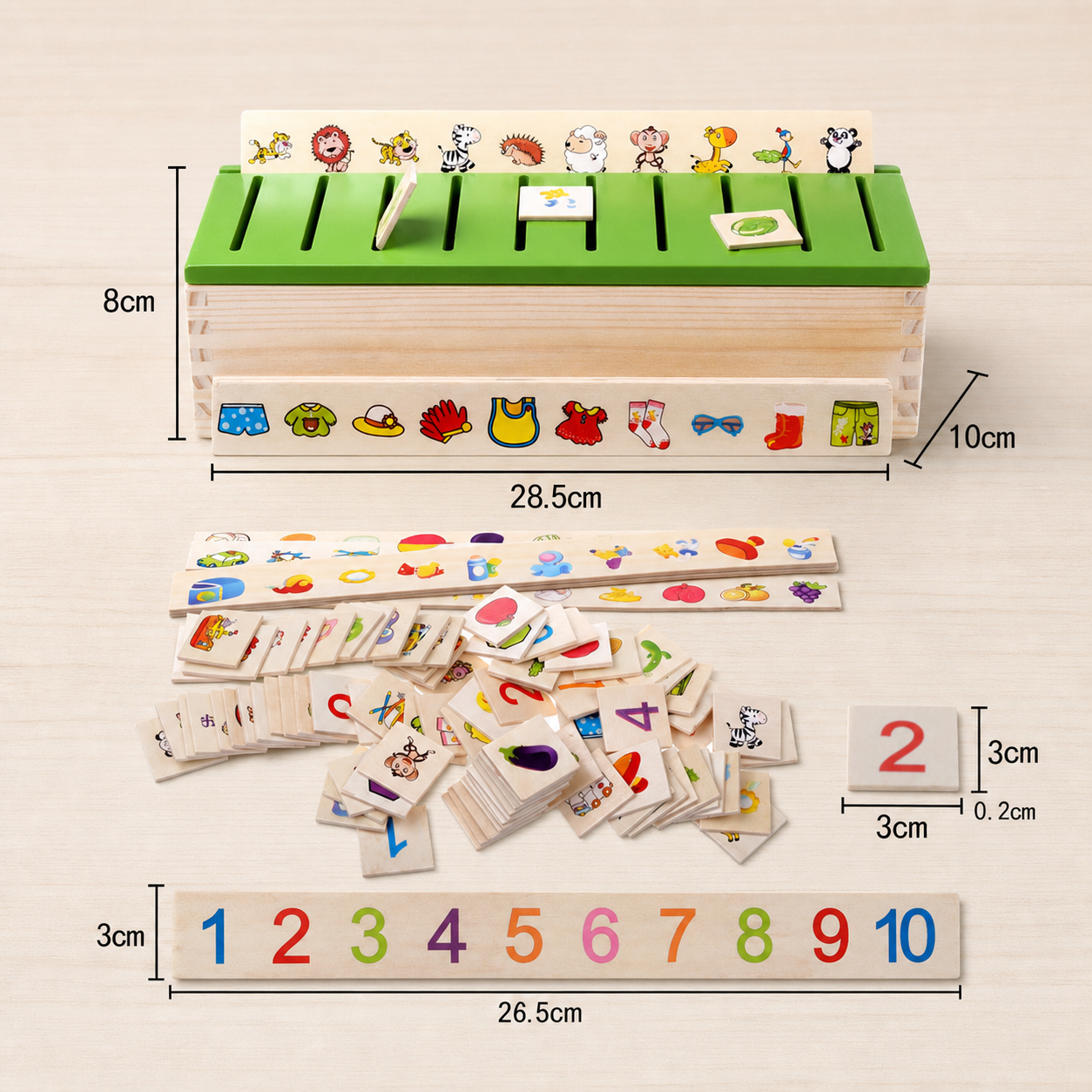 Montessori Wooden Sorting Box