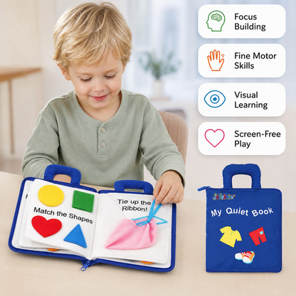 Montessori Fabric Activity and Learning Book