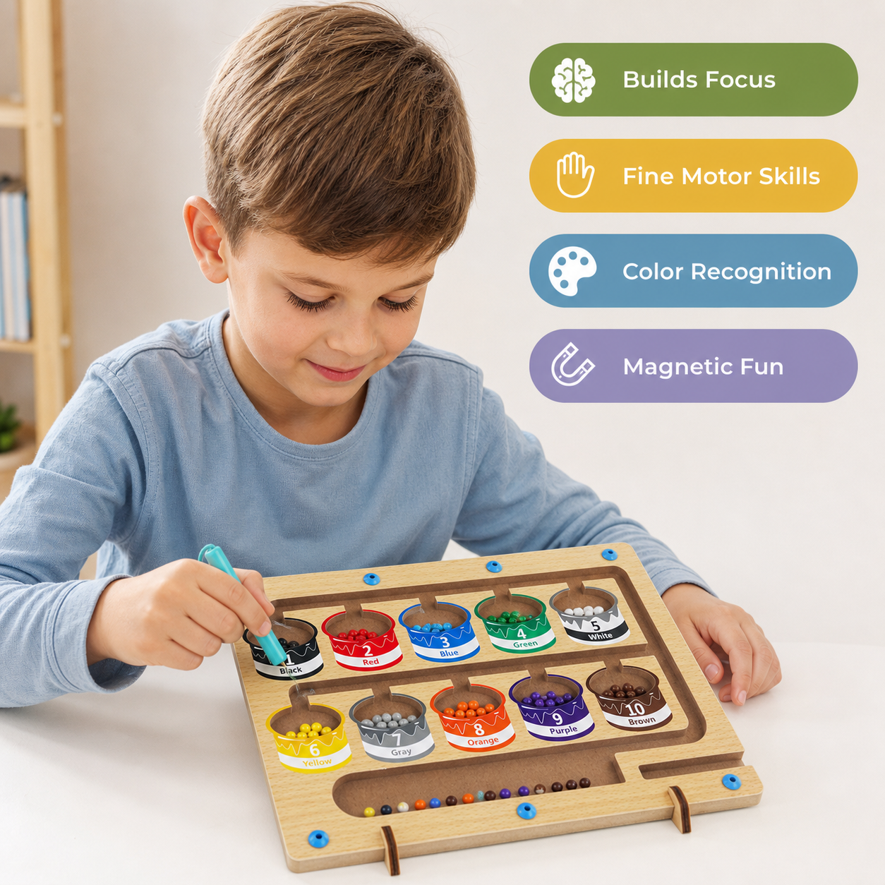 WonderMaze - Montessori Magnetic Labyrinth Toy