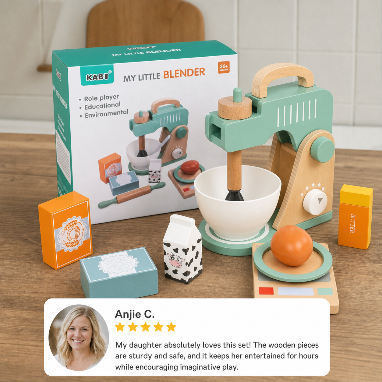 Wooden Chef Toy Kitchen Set
