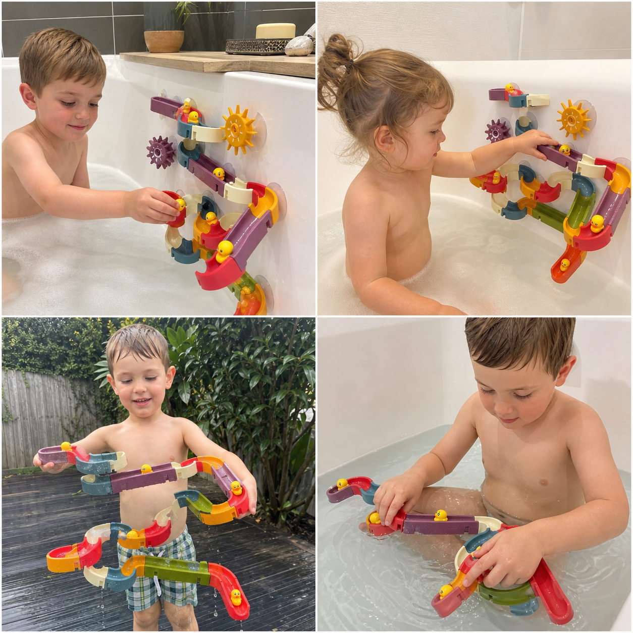 Sliding Ducks -  Kids Bathing Toy