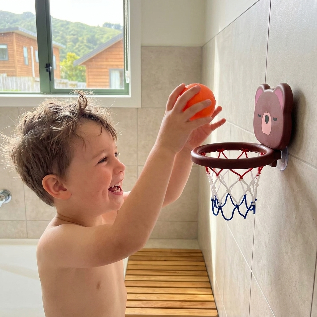 Basketball Hoop Bath Toy for Kids