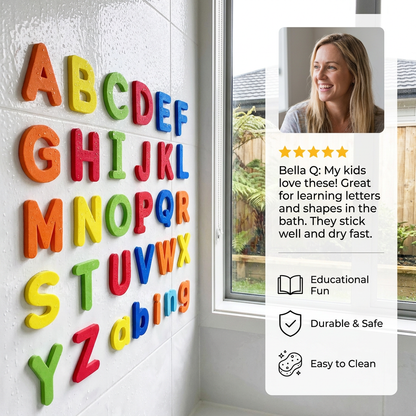 Letters Shapes Colors Bath Toy