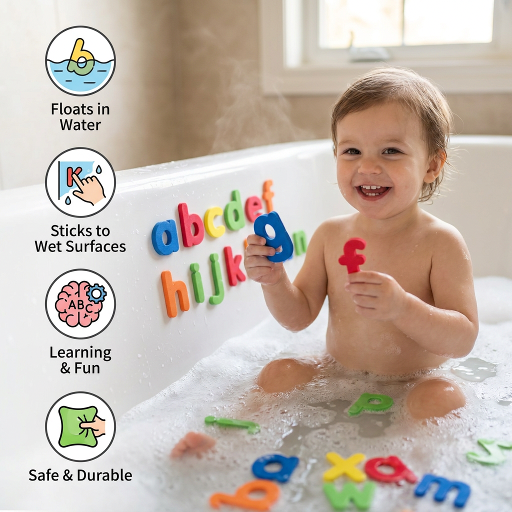 Letters Shapes Colors Bath Toy