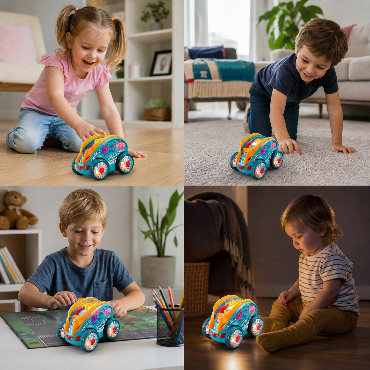 Light-up Tumble Toy Car