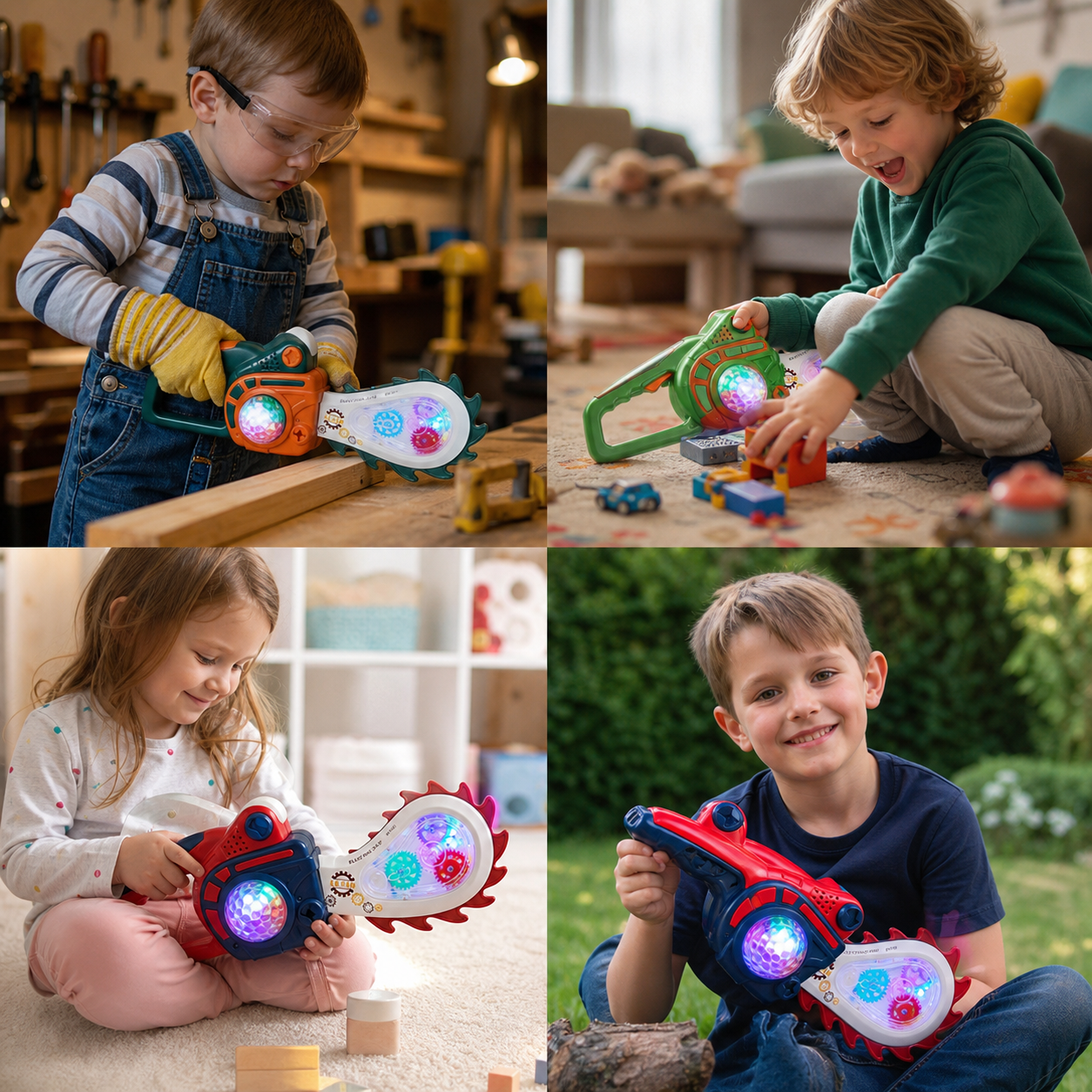 Luminous Musical Chainsaw Toy for Children
