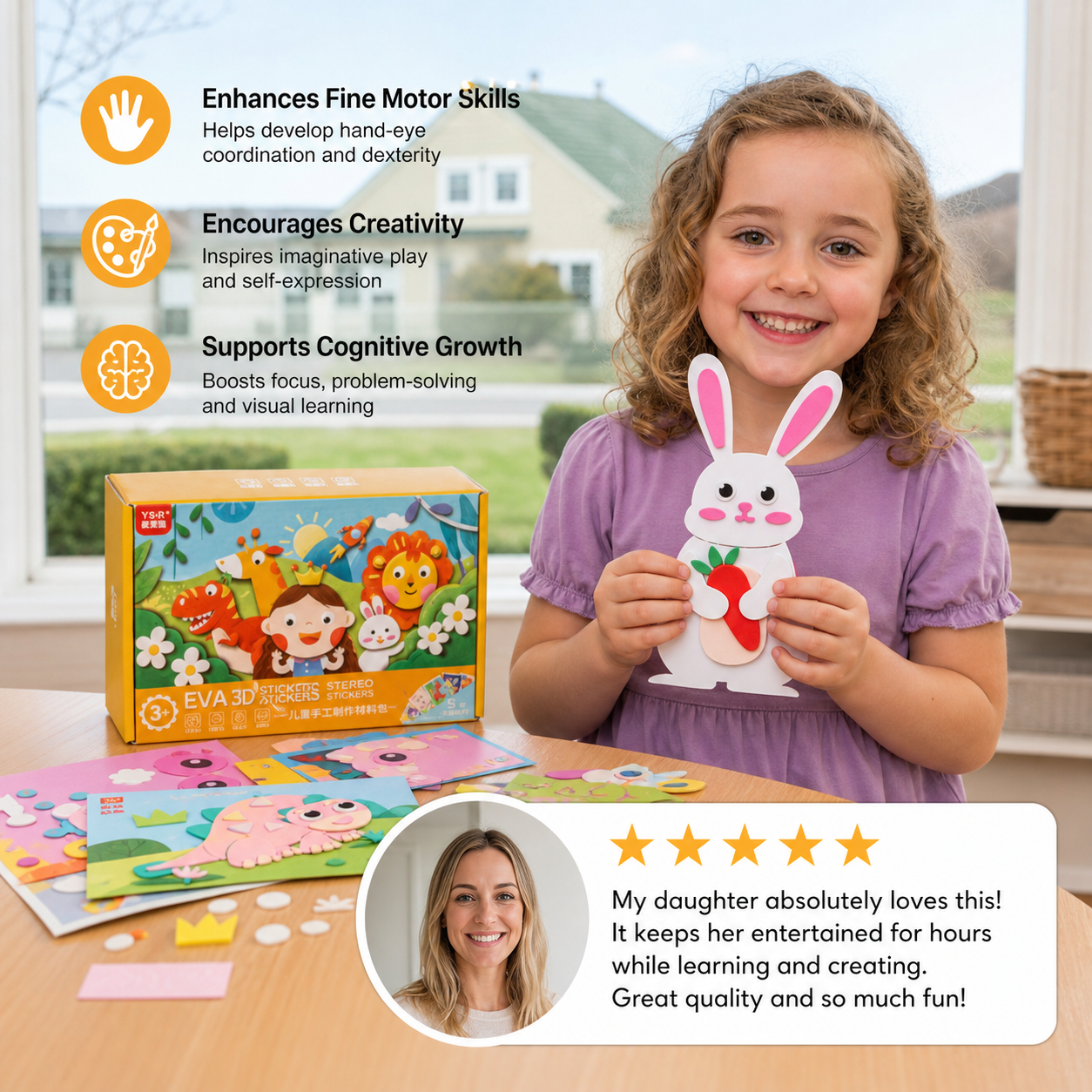 Creative sticker craft set for children